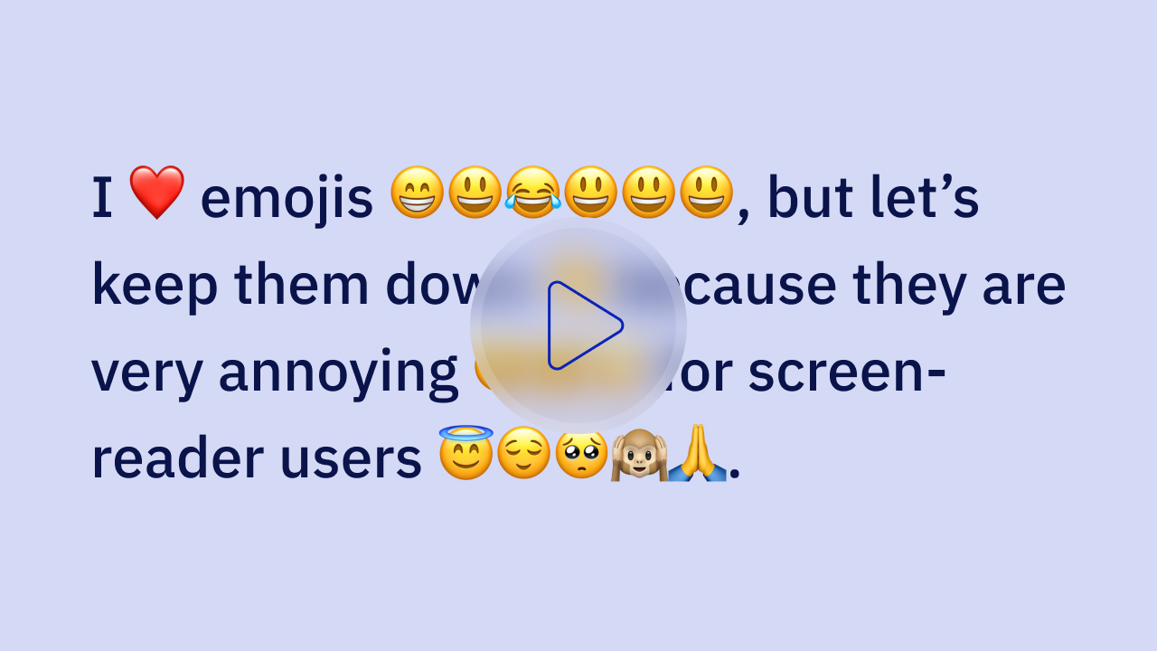 Emoji video thumbnail