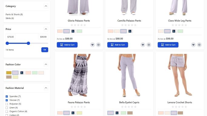 Hyv&auml; ElasticSuite Product Listing Page