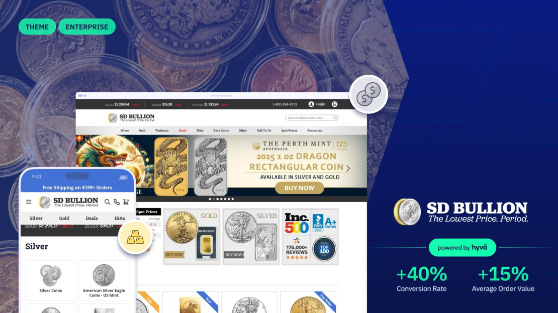 SD Bullion - Hyvä Showcase