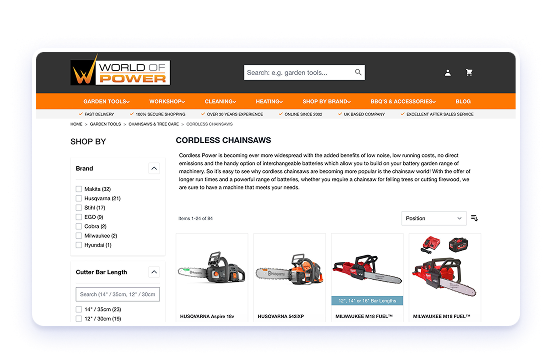World of Power case study screenshot