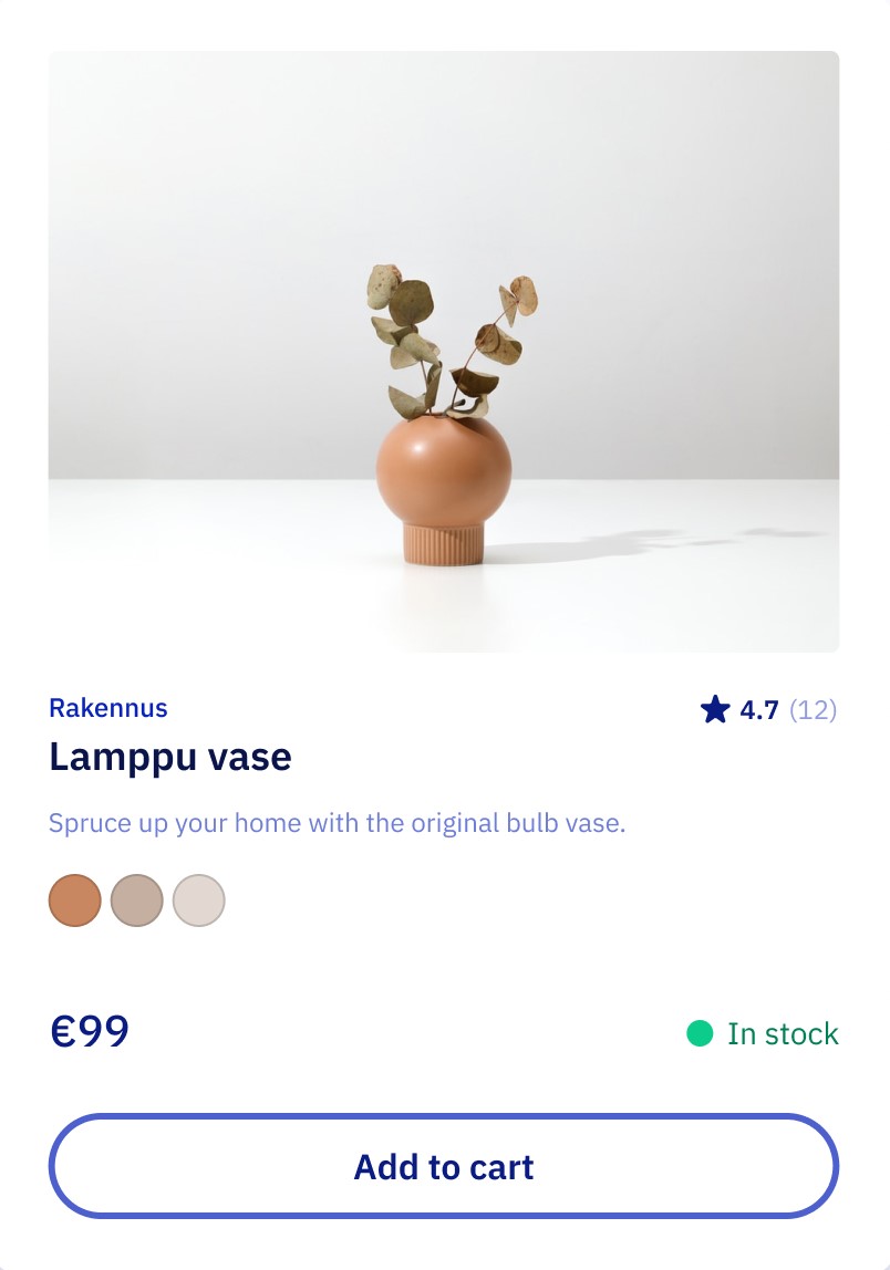 Product card